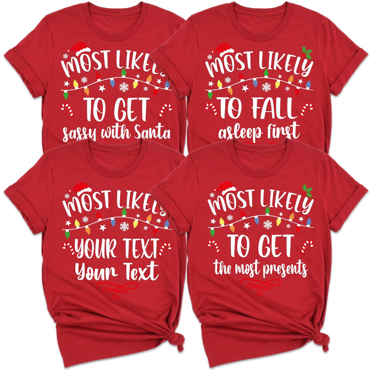 Most Likely To Christmas family matching shirts