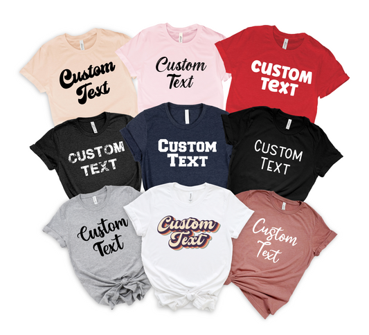 Custom Logo Shirt, Custom Text Shirt, Personalized Shirt, Custom Shirt, Custom Shirt, Personalized Shirt, Custom Shirt Printing, Custom Shirt for Women, Custom Shirt for Men