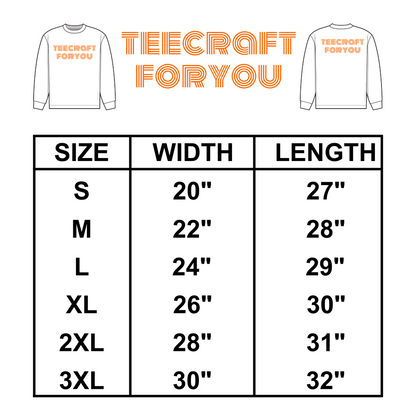 Custom Sweatshirt, Custom Logo-Text-Design Sweatshirt, Sweatshirt Custom
