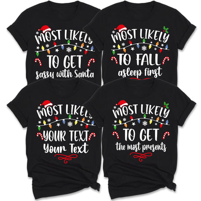 Most Likely To Christmas family matching shirts