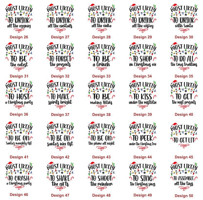 Most Likely To Christmas family matching shirts