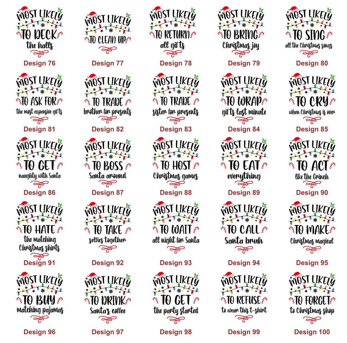 Most Likely To Christmas family matching shirts