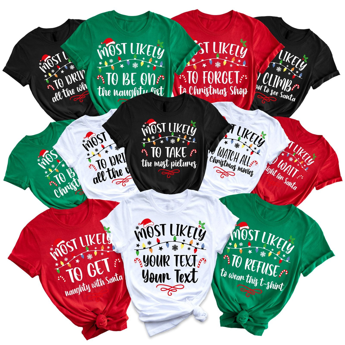 Most Likely To Christmas family matching shirts