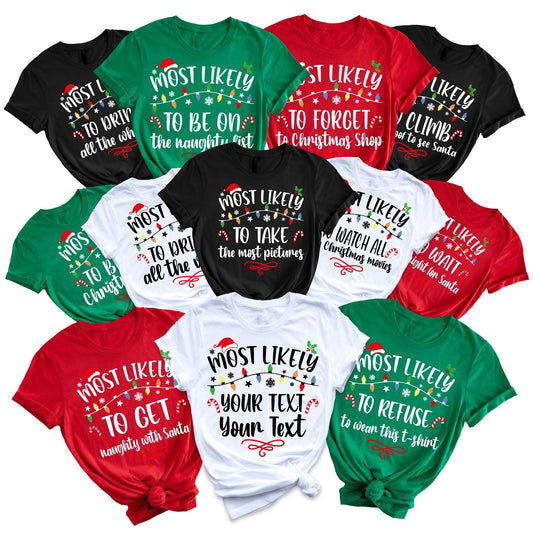 Most Likely To Christmas family matching shirts