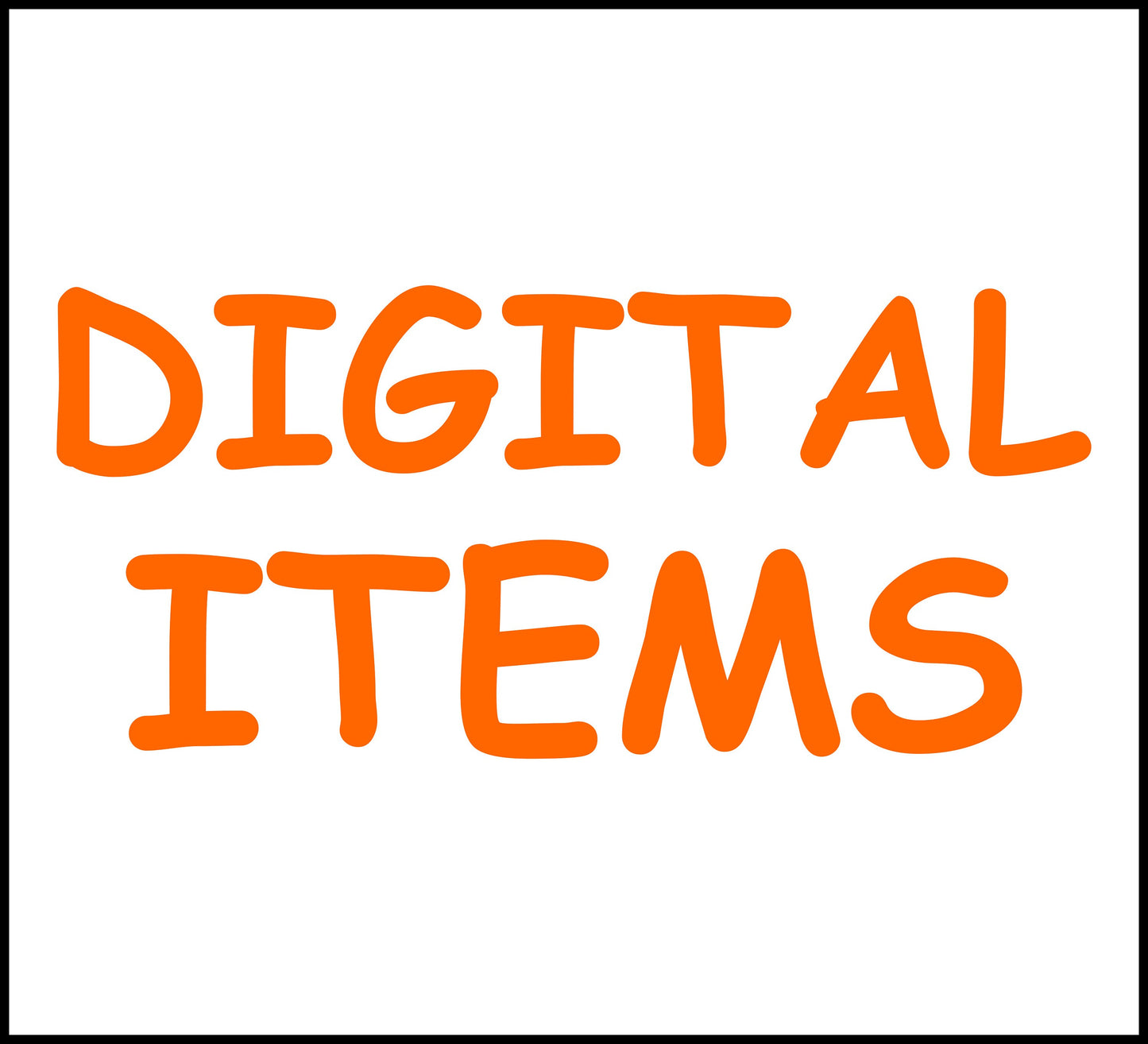 Digital Items