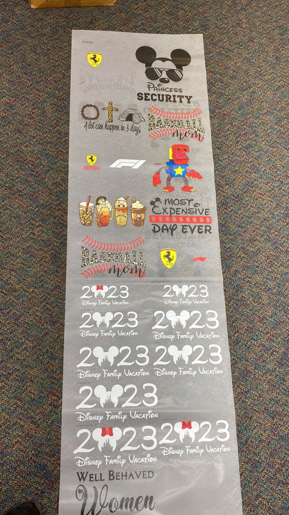Bulk Gang Sheet, Dtf Transfers , Gang Sheet Print, Ready To Press,Ready To Print, Direct To Film, Bulk Printing, Same Day Service